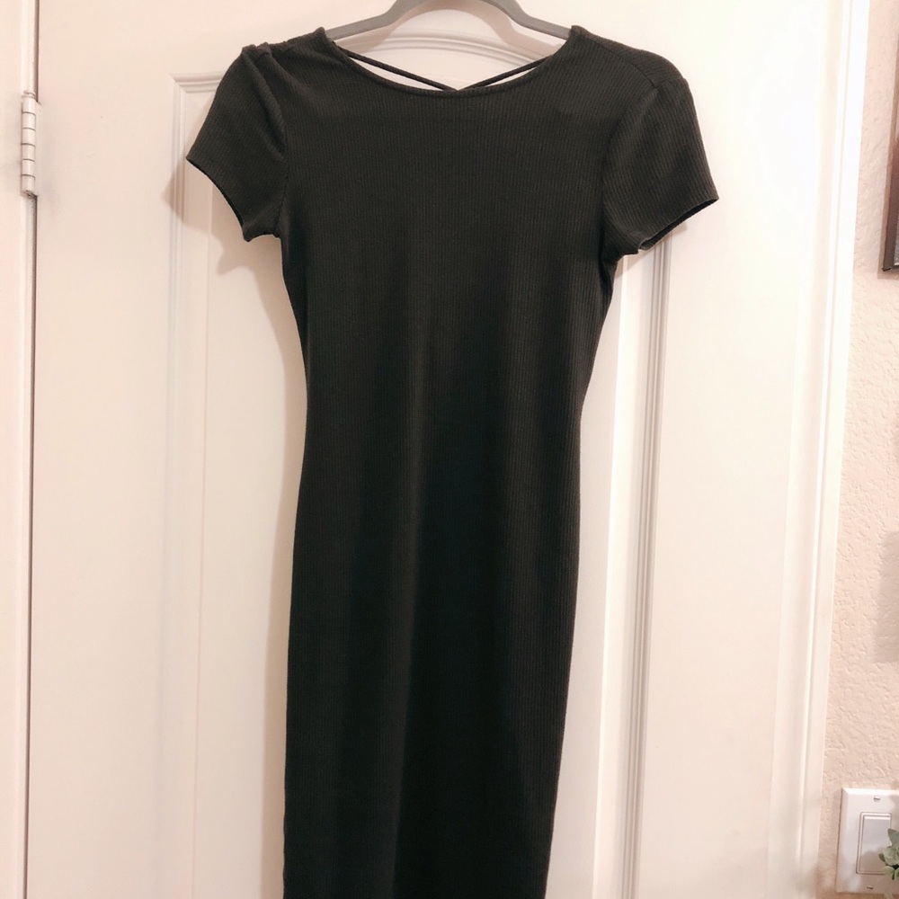 Dark Green Bpdycon Dress